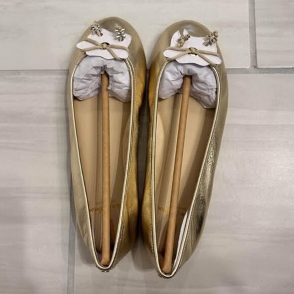 Sam Edelman Felicia Luxe Ballet Flat - Gold Size 7W | BRAND NEW - Picture 1 of 4